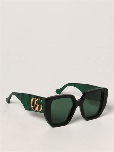 gucci eyeglasses with green band|gucci green and black sunglasses.